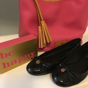 MICHAEL KORS PATENT 💯 LEATHER BALLET FLAT QUILTED